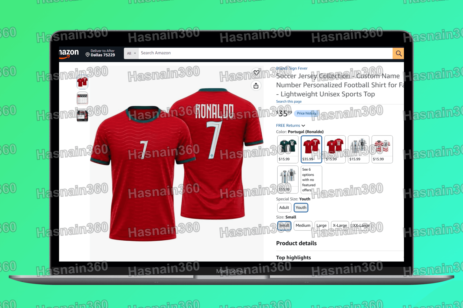 Listing Complex 3-Way Variation T-Shirt Listings on Amazon US
